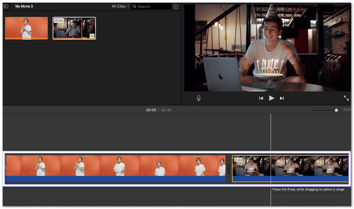 IMovie-videoiden yhdistäminen Macissa