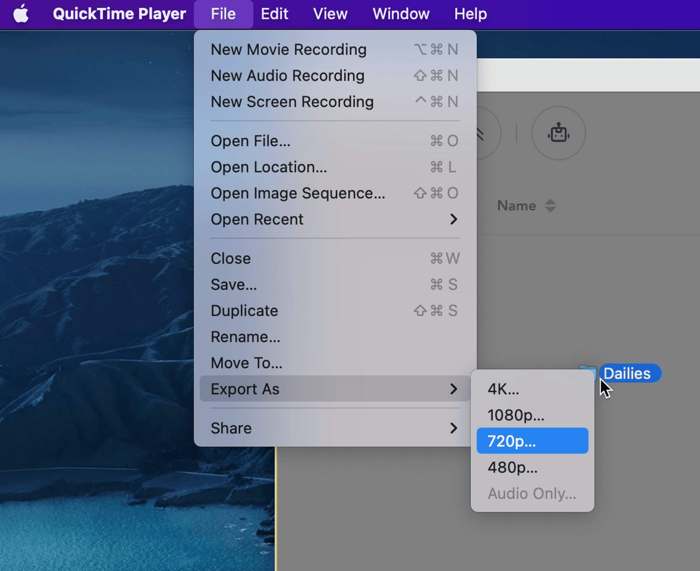 Compress Quicktime