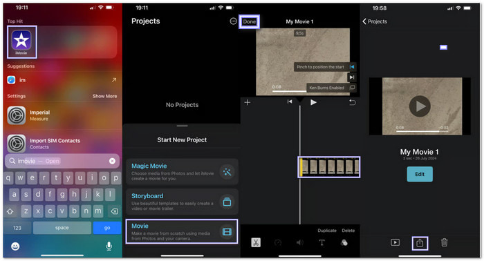 Cut Videos on iPhone Using iMovie