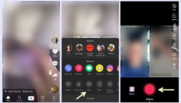 comment partager une photo sur tiktok