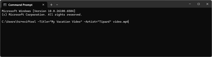 Edit Video Metadata with ExifTool