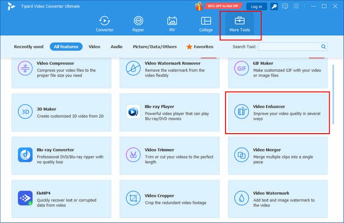 Nyissa meg a Video Enhancer alkalmazást