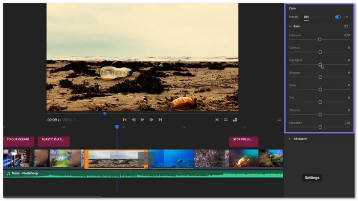 Adobe Premiere Rush Video Enhancer