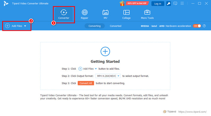 Converter Add Files Tipard
