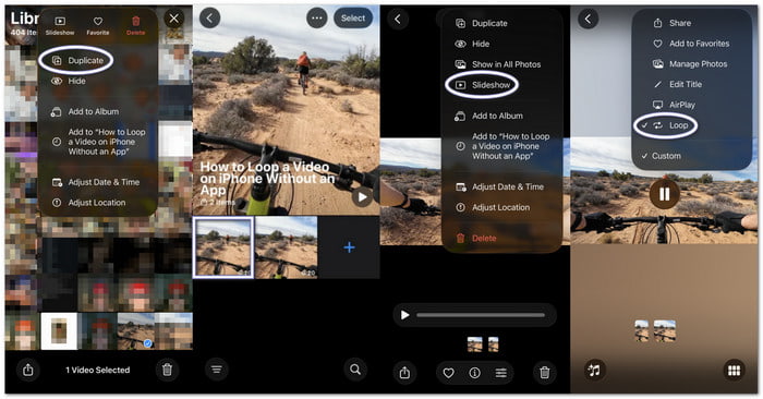 Loop a Video on iPhone Without an App