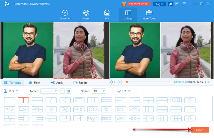 Export Collaged Video