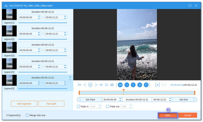 Save the Edited Segments
