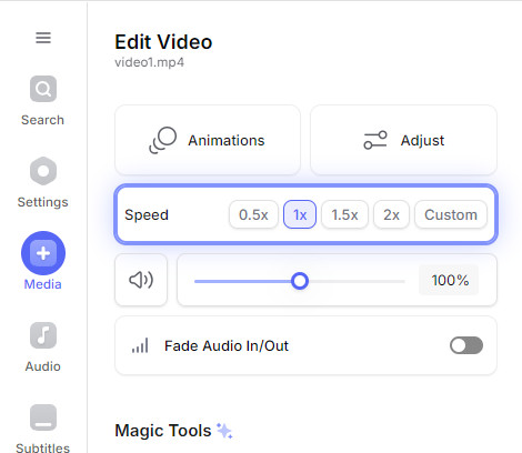 VEED Adjust