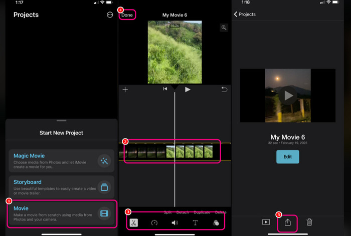 Merge And Edit Video iMovie