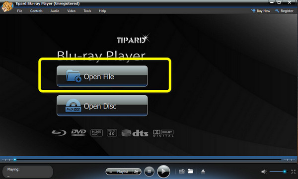 Tipard Blu-ray Bestand openen