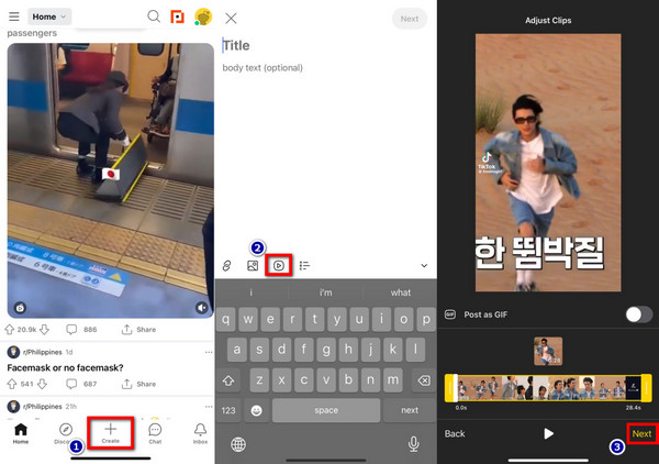 Carica video sul cellulare