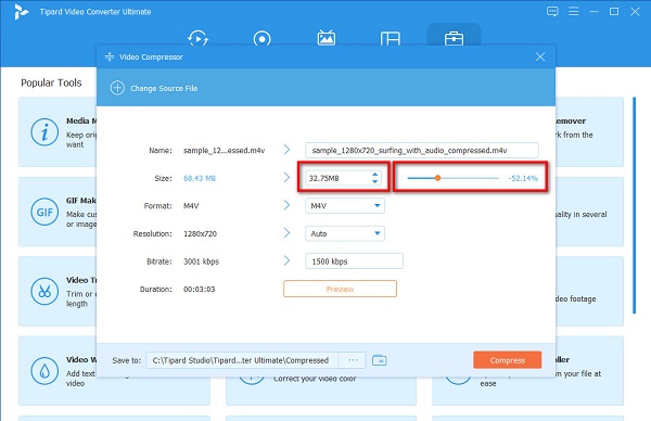 Ajustar el tamaño del control deslizante