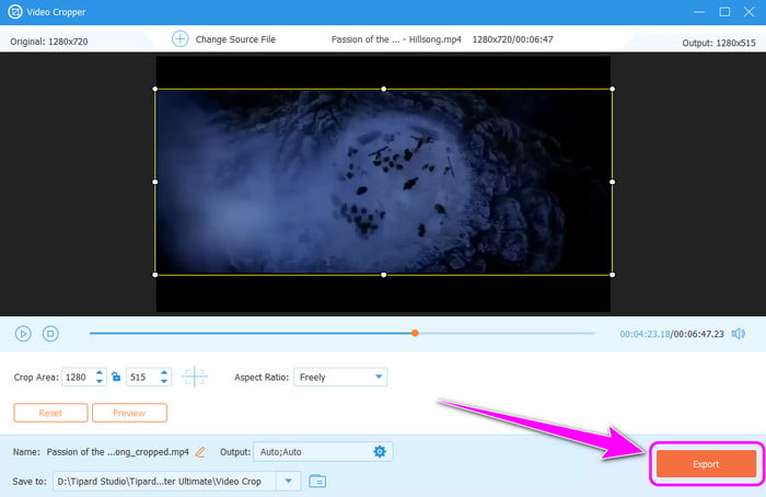Export Edited Video Tipard