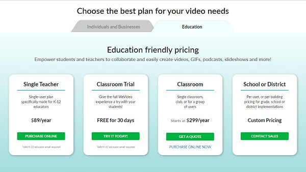 Educational Pricing
