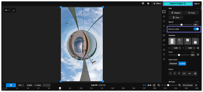 Kapwing Reverse A Video Free Online