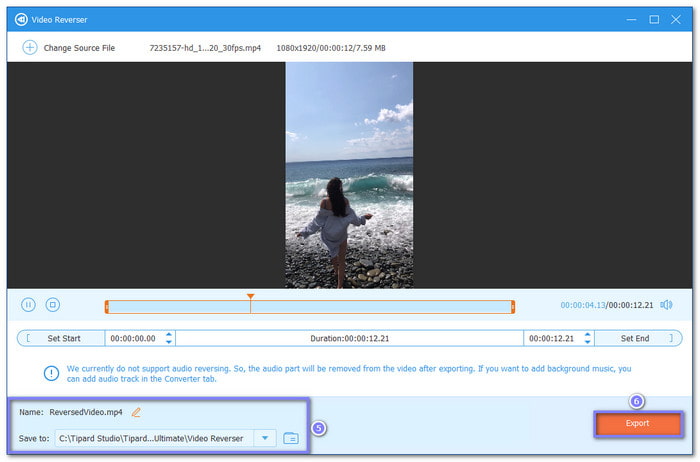 Save Your Reversed Video