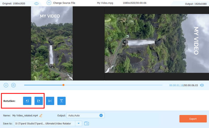 Rotate Video Tipard