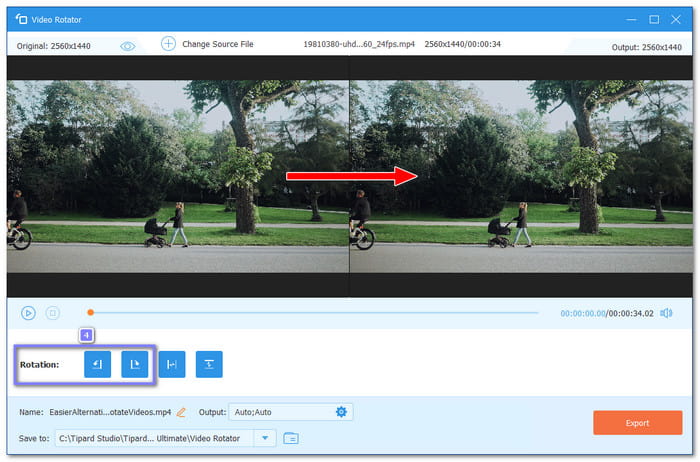 Rotate Video to The Left Or Right
