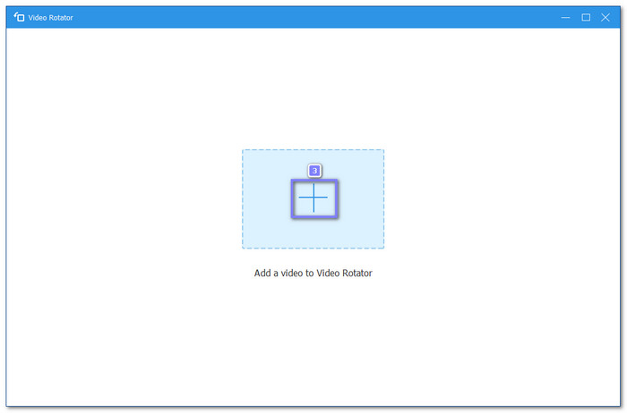 Upload The Video That Needs to Be Rotated