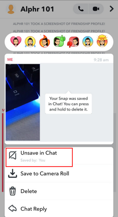 Save In Chat