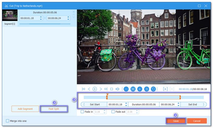 Oopen Cut to Start Trimming