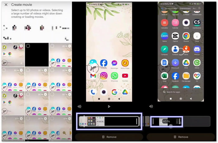 Google Photos Shorten A Video on Android