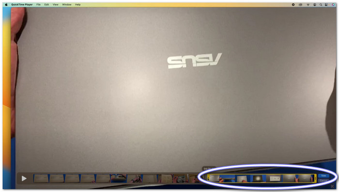 QuickTime Shorten a Video on Mac