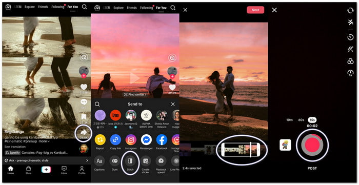 How To Stitch On TikTok
