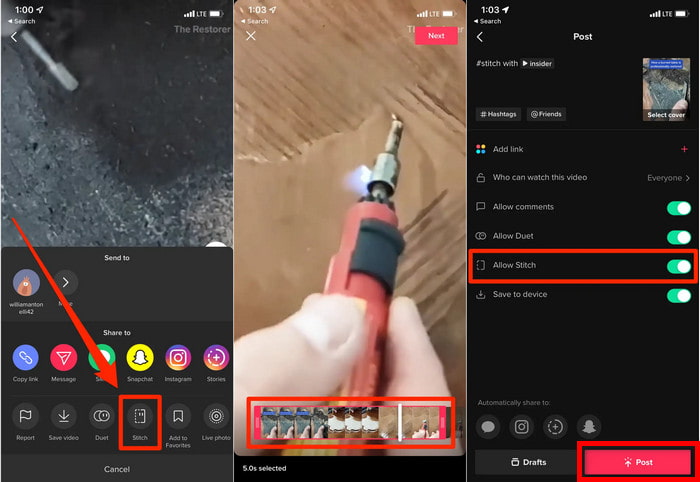 如何拼接TikTok視頻