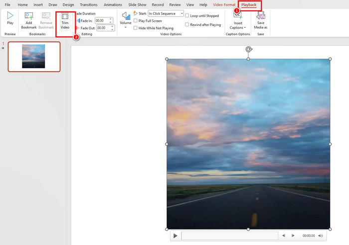 Playback Trim Powerpoint