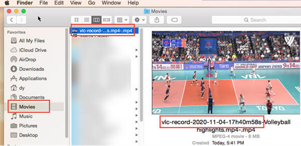 Przytnij wideo w programie VLC na komputerze Mac