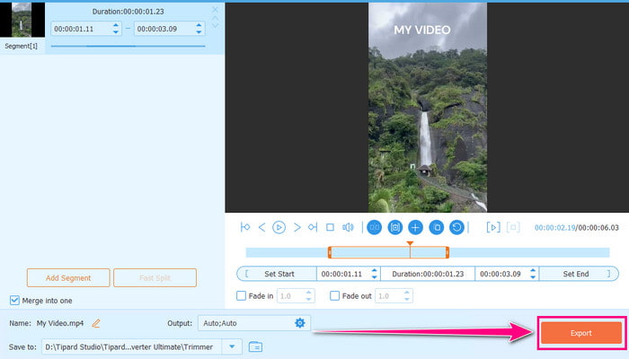 Export Video Tipard