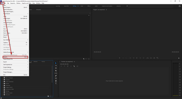 Premiere Pro Ajouter un fichier