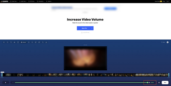 123Apps Online Video Volume Booster