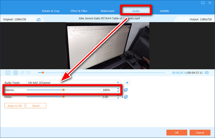 Audio Tab Volume Slider