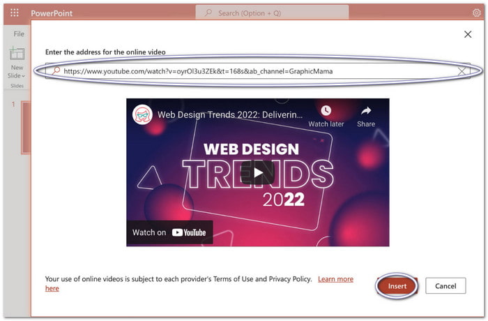 Embed an Online Video to PowerPoint