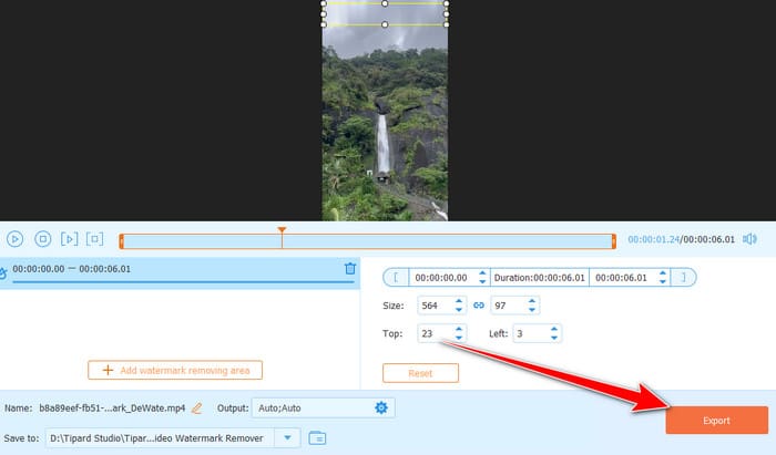 Save Video Export Tipard