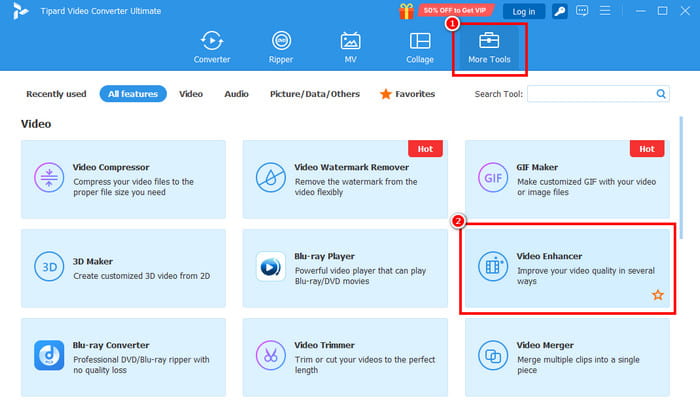 More Tools Video Enhancer Plus Tipard