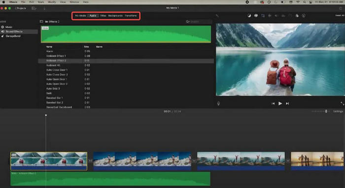 Editing Options iMovie