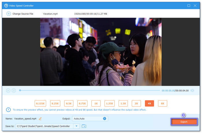 Save Your New Time Lapse Video