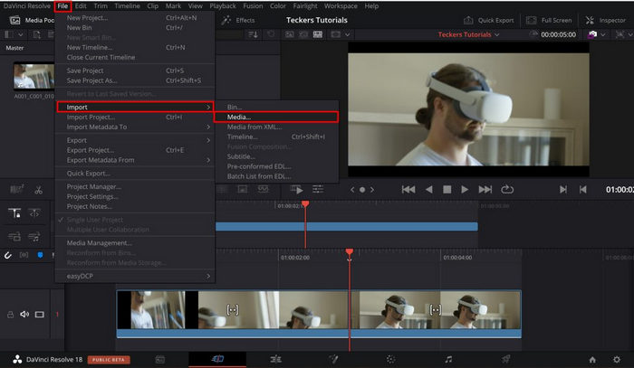 import-media-davinci-resolve
