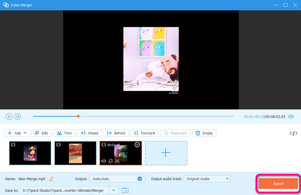 Save Merged Videos