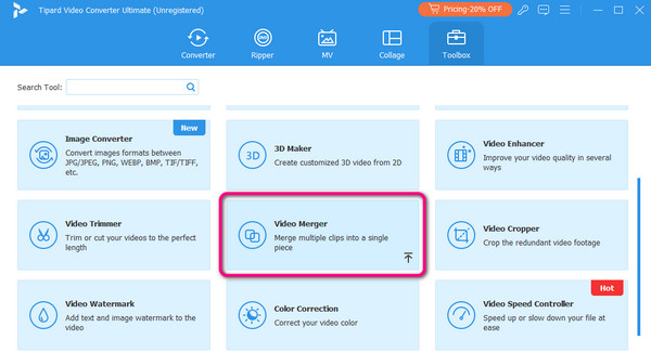 Toolbox Section Video Merger