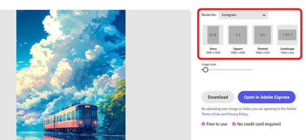 Select Aspect Ratio Adobe