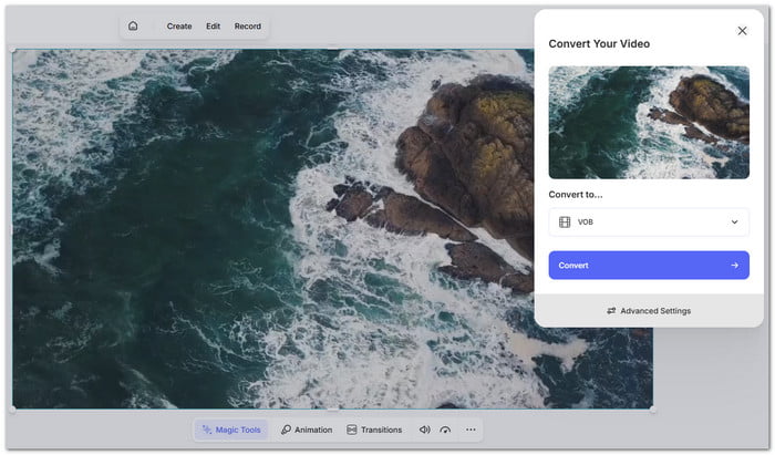 VEED Best MKV to VOB Converter