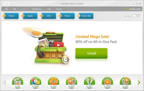 Freemake Video Converter MKV a WMV