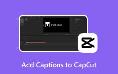 Add Captions to CapCut