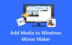 Добавьте медиафайлы в Windows Movie Maker