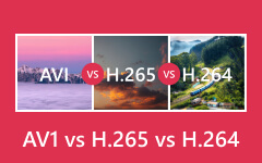 AV1 versus H265 versus H264