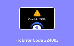 Correction du code d'erreur 224003